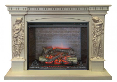 Электрокамин RealFlame Diva 33 WT с Leeds 33 SDW. Фото №2