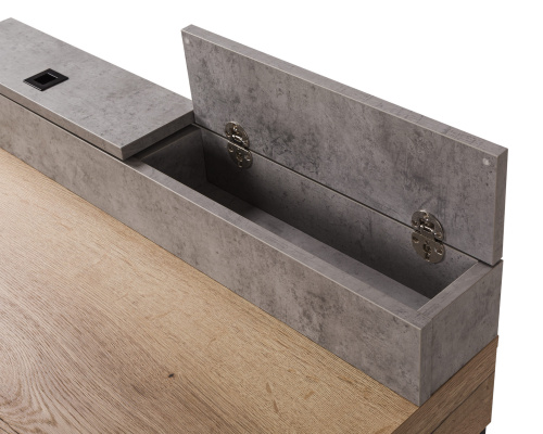 Стол рабочий малый Loft Дуб натур/Бетон. Фото №10