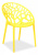 Стул Secret De Maison  BUSH (mod. 017) пластик, 60*58,5*80см, желтый (поставляется по 4 шт). Фото №1