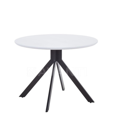 Стол обеденный MARTA (D100x75,5) белый. Фото №2