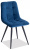 Стул CHILLY (mod. 7095) ткань/металл, 53х47х88 см, высота до сиденья 50 см, синий barkhat 29/черный (поставляется по 4 шт). Фото №1