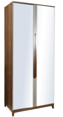 Шкаф двухстворчатый с зеркалами Сканди Грей. Фото №2