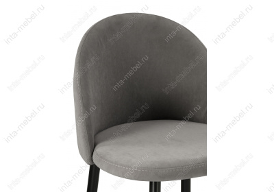 Барный стул Амизуре темно-серый / черный матовый. Фото №5