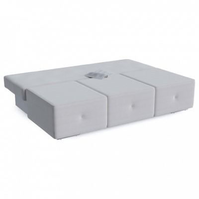 Диван прямой Хавьер White еврокнижка (велюр, Белый) 195/88/98. Фото №2