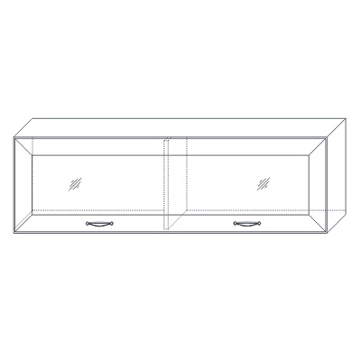 Полка навесная 2 1300 Сиена. Фото №4