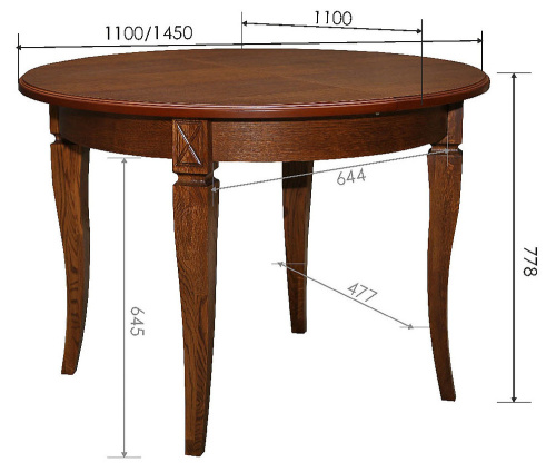 Стол Верди 12А П318.07. Фото №2