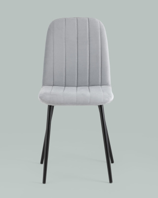 Стул Easy велюр светло-серый фото Стул Easy велюр светло-серый. Фото №5