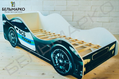 Кровать-машина ФСБ, черный. Фото №4