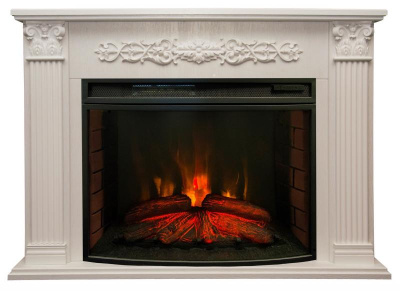 Электрокамин RealFlame Milton 33 WT с FireSpace 33 S IR. Фото №2