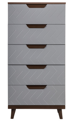 Комод с 5 ящиками Сканди Грей фото Комод с 5 ящиками Сканди Грей. Фото №4