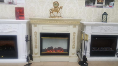 Электрокамин RealFlame Ekaterina WT с Moonblaze LUX BL. Фото №4