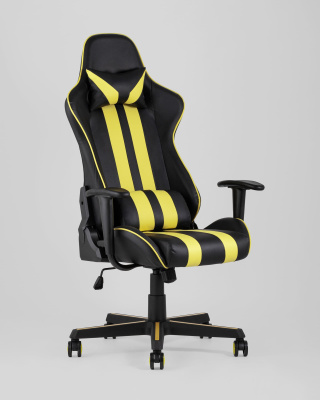 Кресло игровое TopChairs Camaro желтое. Фото №3