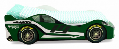 Кровать-машина Супра, зеленый. Фото №3