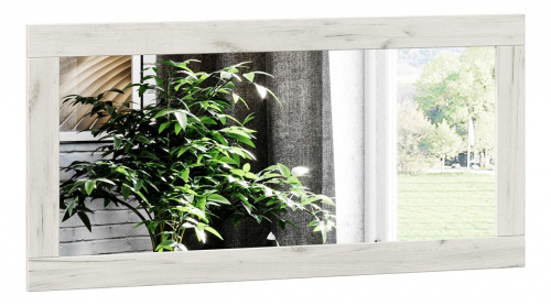 Зеркало настенное Техно (Дуб Крафт белый). Фото №1