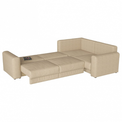 Диван угловой Мэдисон Long 7 рогожка (рогожка, Бежевый) 335/90/230 правый. Фото №2