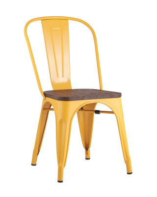 Стул TOLIX WOOD желтый. Фото