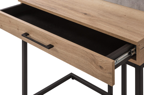 Стол рабочий малый Loft Дуб натур/Бетон. Фото №6
