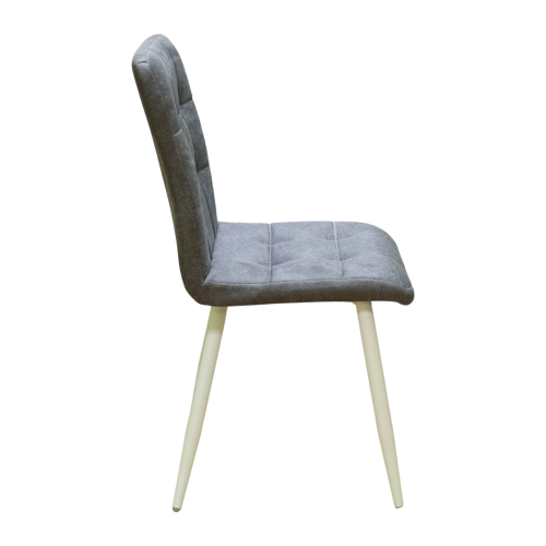 Стул Доби (Каркас (белый 9016 матовый) тк. коллекции Safari серый 018). Фото №5