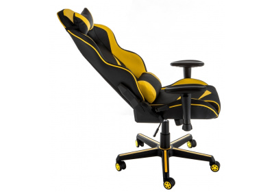 Компьютерное кресло Racer черное / желтое. Фото №5