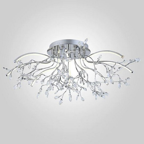 Потолочная люстра Eurosvet Claudia 90036/5 хром. Фото №1