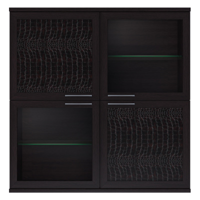 Полка 4 дверная (2 стеклодвери) Парма Люкс. Фото №3