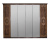 Шкаф 6-ти ств (2+2+2) с зеркалом Патрисия. Фото №1
