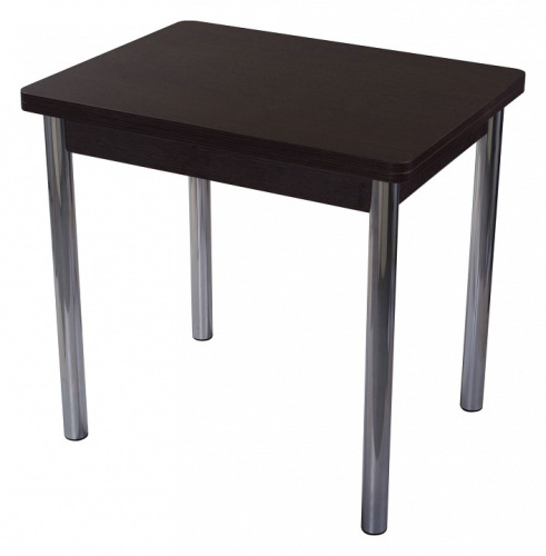 Стол кухонный  венге, ножки хром. Фото №2