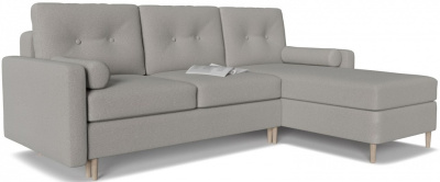 Диван угловой Белфаст 2 maserati 19 Серый велюр, угол правый. Фото №2