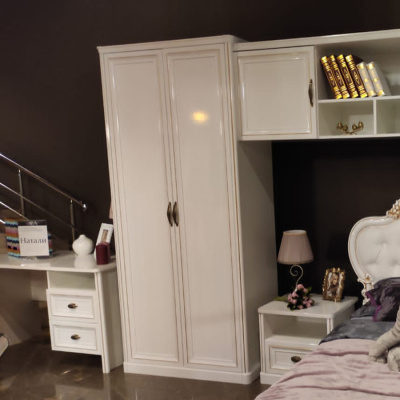 Шкаф 2-ств детский Натали Белый глянец. Фото №3