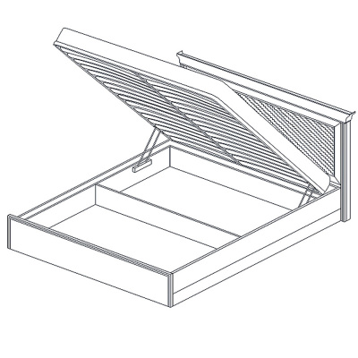 Кровать -1 с подъемным основанием 1800 Венето. Фото №5