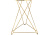 Стол Milena white / gold фото Стол Milena white / gold. Фото №4