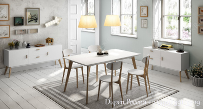 Обеденный стол DUPEN DT-900 Белый. Фото №2