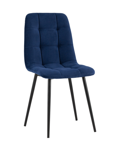 Стул Oliver велюр тёмно-синий. Фото №2