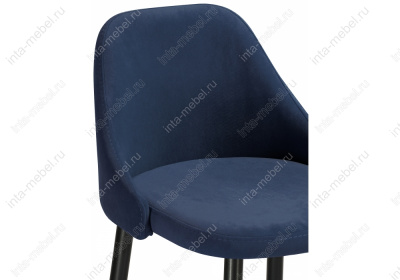 Барный стул Джама темно-синий / черный матовый. Фото №5