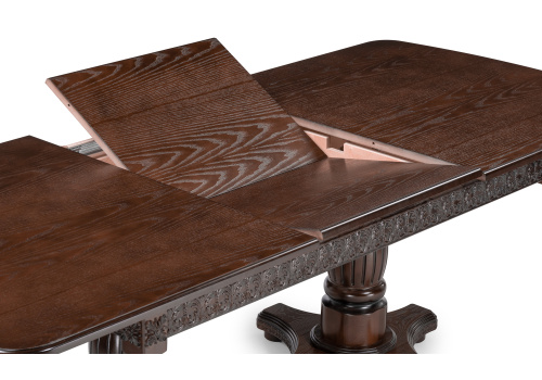 Стол деревянный Морнит 180(240)х100 орех темный / орех. Фото №4