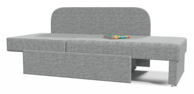 Кушетка Кларис Серая рогожка Софа (рогожка, Серый) 132/77/77 Подлокотник слева.. Фото №2