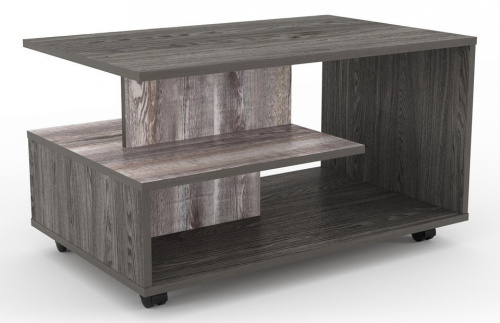 Стол журнальный Bora-Bora НМ 011.41 Бетон Пайн темный/Ясень Анкор темный (KR). Фото №1