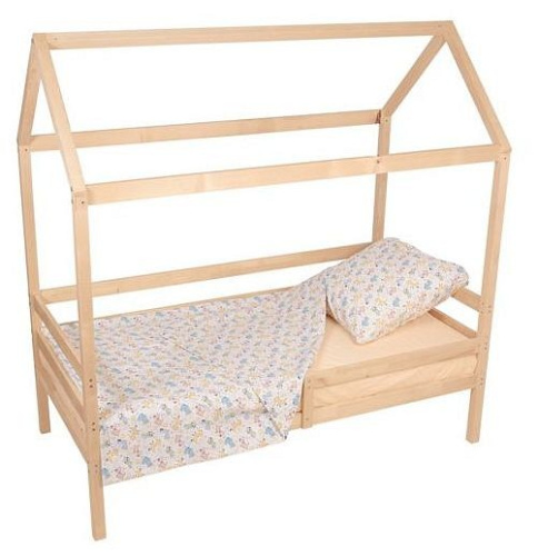 Кровать-домик Polini Kids Simple, коричневый. Фото №8