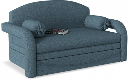 Диван детский Димочка Люкс Эко Лаунж выкатной Синий рогожка. Фото №2