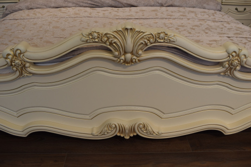 Спальня "Мона Лиза" 4-х ств. шкаф, кровать (1800х2000), крем. Фото №10
