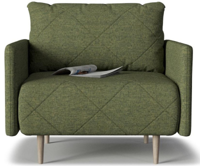 Кресло Mille Armchair 05 с подлокотниками не раскладное Зеленый рогожка фото Кресло Mille Armchair 05 с подлокотниками не раскладное Зеленый рогожка. Фото №2
