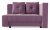 Диван прямой Корфу NEXT Purple Еврокнижка (фиолетовый велюр) Подлокотник справа.. Фото №1