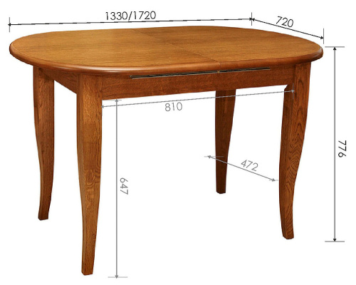 Стол обеденный Альт 5 П285.07. Фото №2