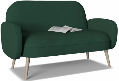 Диван прямой Бержер нераскладной 14 Lamb 10 Белый велюр. Фото №2