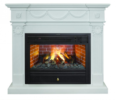 Электрокамин RealFlame Casablanka 26 WT c Novara 26 3D. Фото №2