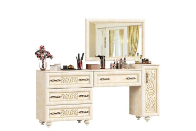 Зеркало настенное 1100*700 Александрия (Кожа Ленто/Рустика). Фото №2