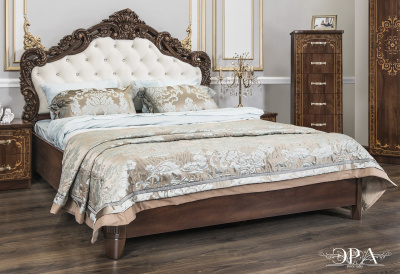 Кровать с мягким изголовьем Патрисия (1800х2000) караваджо глянец. Фото №3