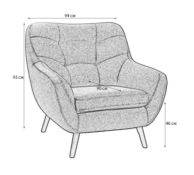 Кресло Сканди-1 Грей. Фото №3