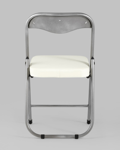 Стул складной ДЖОН металлик, слоновая кость. Фото №6