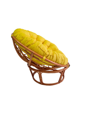 Кресло Папасан 23/01 с желтой подушкой фото Кресло Папасан 23/01 с желтой подушкой. Фото №5